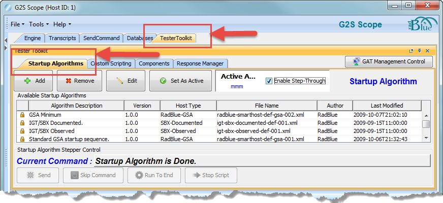 TTK Startup Algorithm